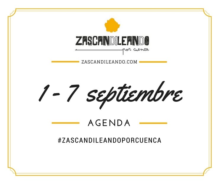 Agenda del 1 al 7 de septiembre de 2016 en Cuenca