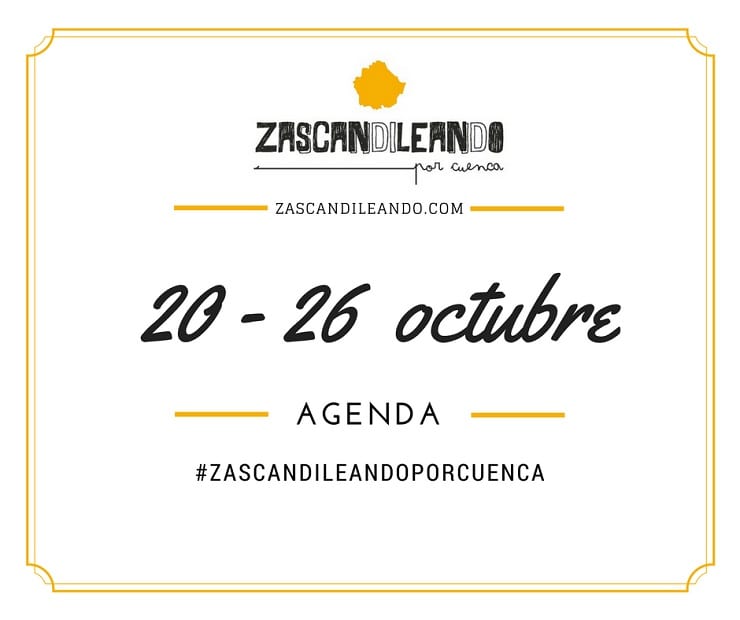 Agenda del 20 al 26 de octubre de 2016 en Cuenca